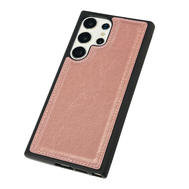 For Samsung Galaxy S25+ 5G Cowhide Texture Back Cover Phone Case(Rose Gold) For Samsung Galaxy S25+ 5G Cowhide Texture Back Cover Phone Case(Rose Gold)