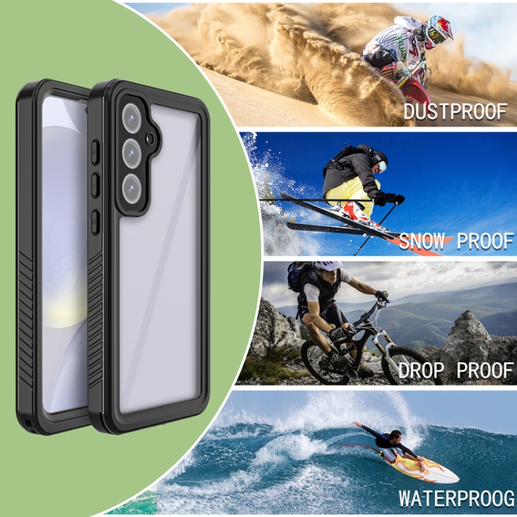 For Samsung Galaxy S24 FE 5G RedPepper Shockproof IP68 Waterproof PC Hybrid TPU Phone Case(Black) For Samsung Galaxy S24 FE 5G RedPepper Shockproof IP68 Waterproof PC Hybrid TPU Phone Case(Black)