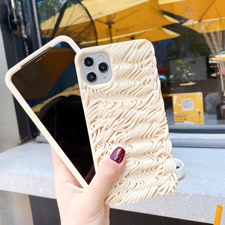 For iPhone 11 Pro 3D Instant Noodles Silicone Protective Case
