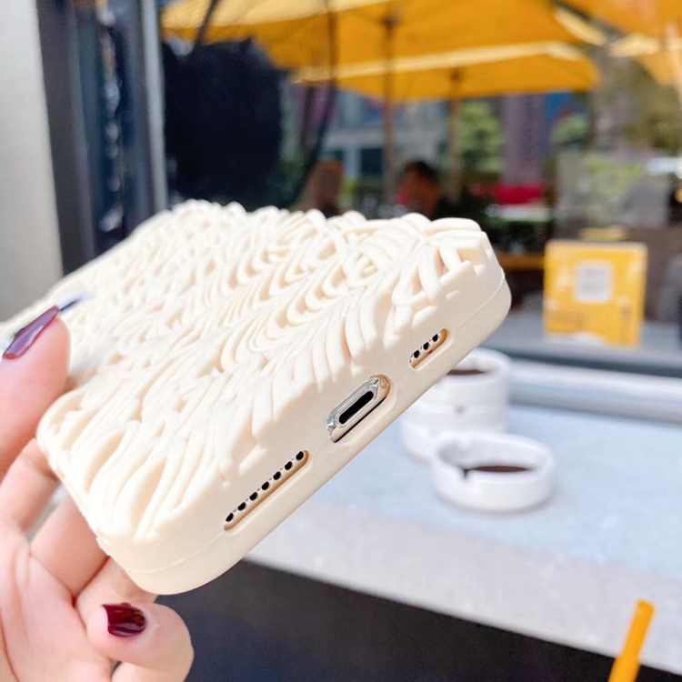 For iPhone 11 Pro 3D Instant Noodles Silicone Protective Case