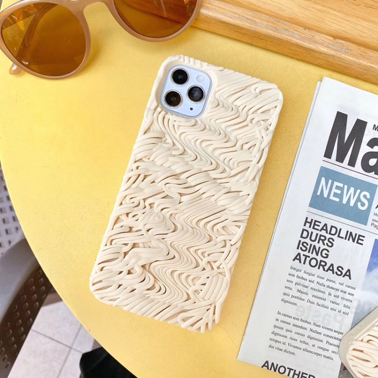 For iPhone 11 Pro 3D Instant Noodles Silicone Protective Case