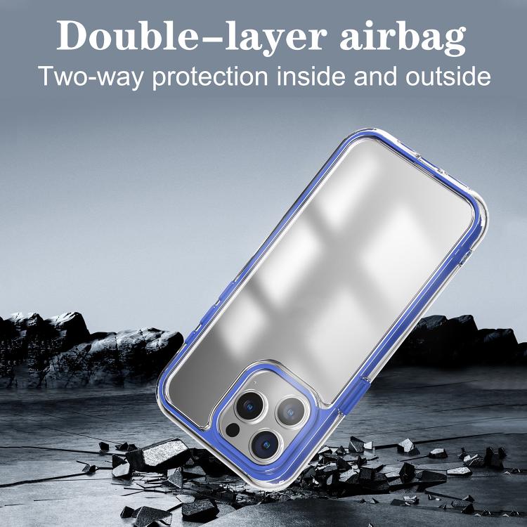 For iPhone 13 Pro Max Acrylic Hybrid TPU 3-in-1 Airbag Shockproof Phone Case(Black) For iPhone 13 Pro Max Acrylic Hybrid TPU 3-in-1 Airbag Shockproof Phone Case(Black)