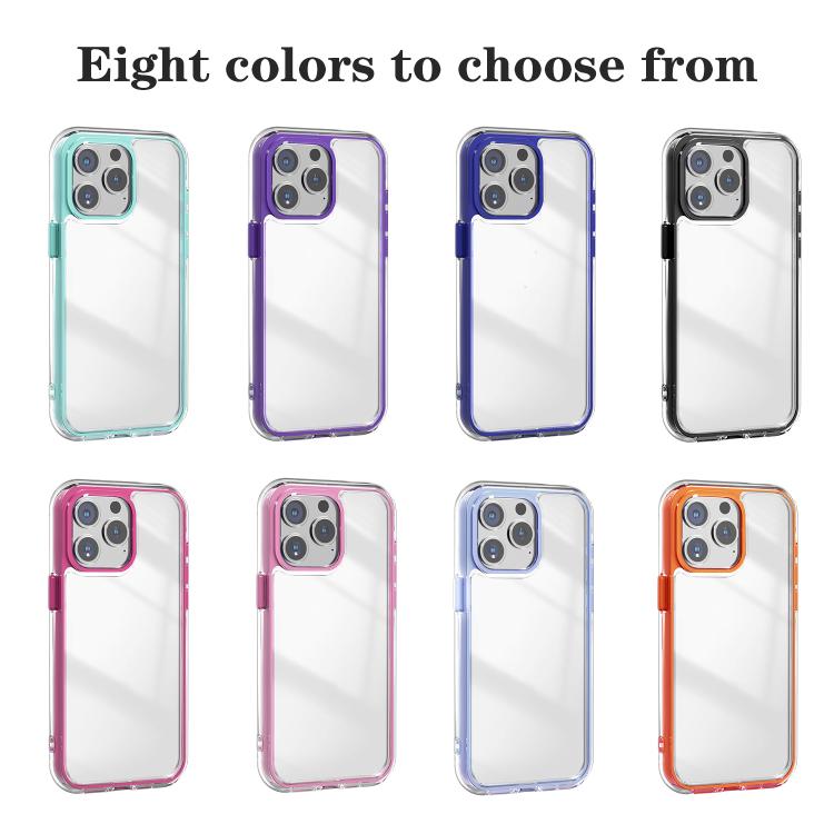 For iPhone 13 Pro Max Acrylic Hybrid TPU 3-in-1 Airbag Shockproof Phone Case(Black) For iPhone 13 Pro Max Acrylic Hybrid TPU 3-in-1 Airbag Shockproof Phone Case(Black)