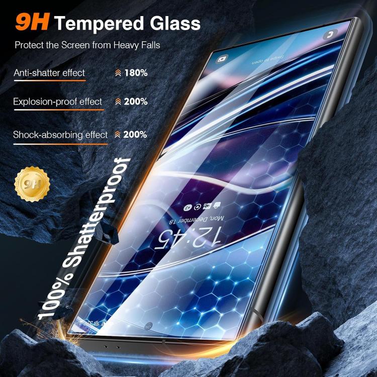 For Samsung Galaxy S24 Ultra 5G Dust-Free Easy Install HD Tempered Glass Film(Black Side) For Samsung Galaxy S24 Ultra 5G Dust-Free Easy Install HD Tempered Glass Film(Black Side)