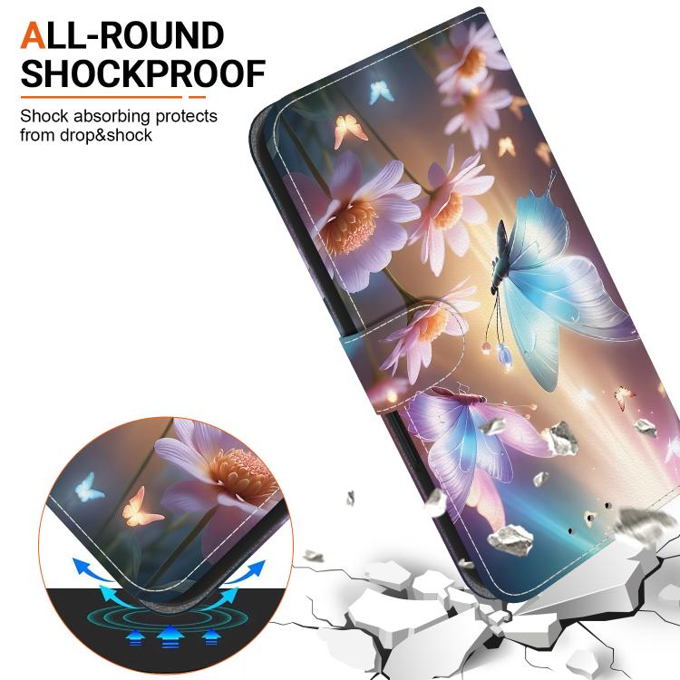 For Samsung Galaxy S23+ 5G Crystal Texture Colored Drawing Leather Phone Case(Butterfly Love Flower) For Samsung Galaxy S23+ 5G Crystal Texture Colored Drawing Leather Phone Case(Butterfly Love Flower)