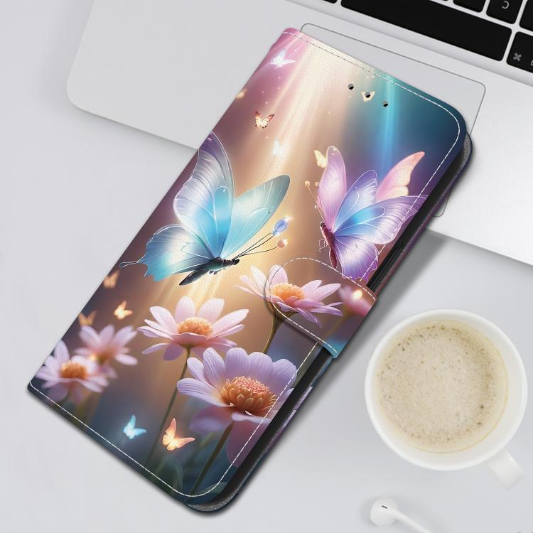 For Samsung Galaxy S23+ 5G Crystal Texture Colored Drawing Leather Phone Case(Butterfly Love Flower) For Samsung Galaxy S23+ 5G Crystal Texture Colored Drawing Leather Phone Case(Butterfly Love Flower)