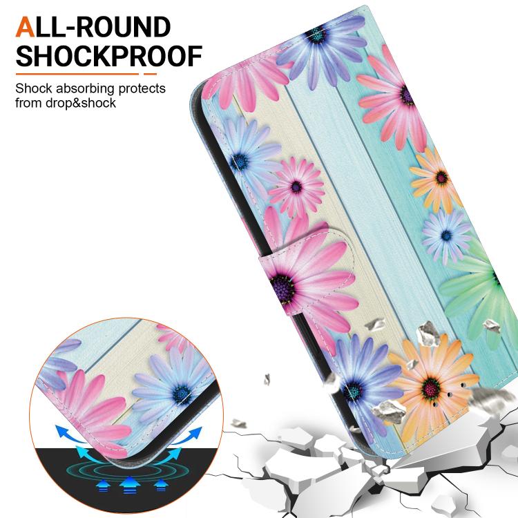 For Samsung Galaxy S21 5G Crystal Texture Colored Drawing Leather Phone Case(Sunflowers) For Samsung Galaxy S21 5G Crystal Texture Colored Drawing Leather Phone Case(Sunflowers)