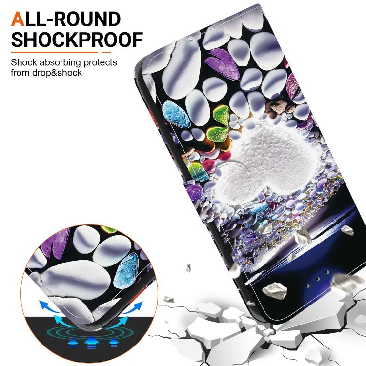 For Samsung Galaxy S21+ 5G Crystal Texture Colored Drawing Leather Phone Case(Heart Shaped) For Samsung Galaxy S21+ 5G Crystal Texture Colored Drawing Leather Phone Case(Heart Shaped)