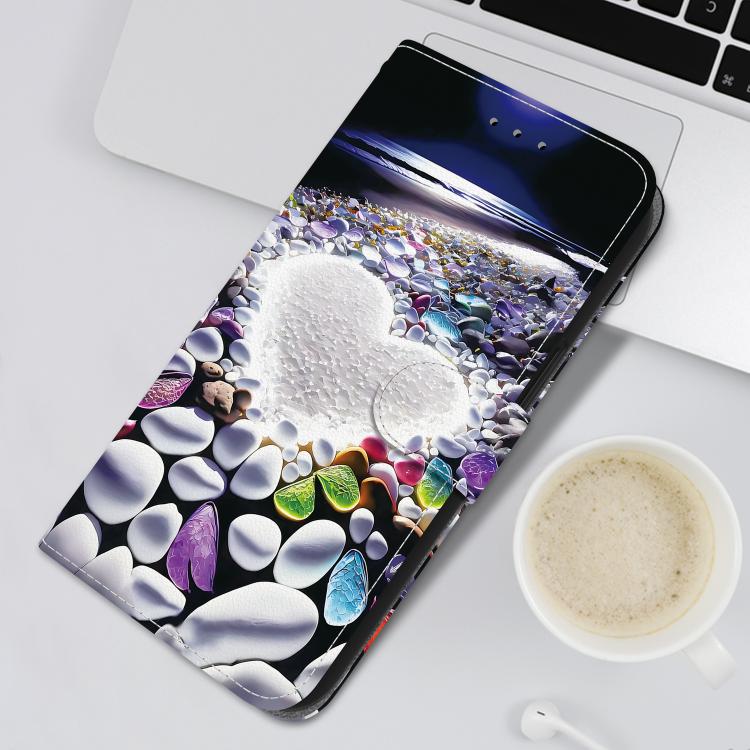 For Samsung Galaxy S21+ 5G Crystal Texture Colored Drawing Leather Phone Case(Heart Shaped) For Samsung Galaxy S21+ 5G Crystal Texture Colored Drawing Leather Phone Case(Heart Shaped)
