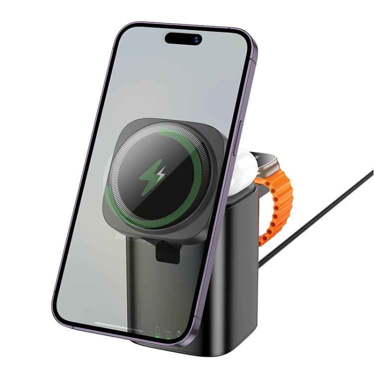 hoco CQ20 Clever 3 in 1 Desktop Folding Wireless Fast Charger(Black) hoco CQ20 Clever 3 in 1 Desktop Folding Wireless Fast Charger(Black)