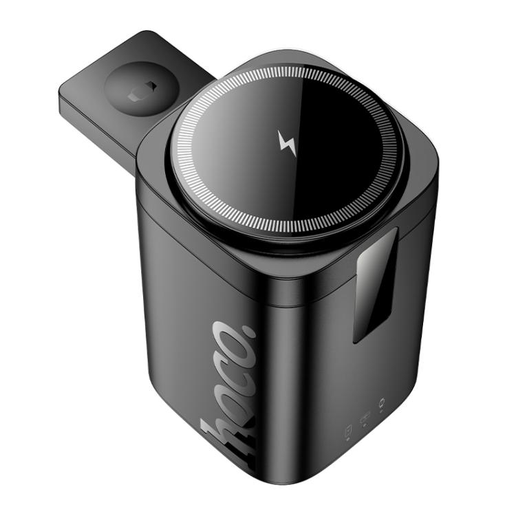 hoco CQ20 Clever 3 in 1 Desktop Folding Wireless Fast Charger(Black) hoco CQ20 Clever 3 in 1 Desktop Folding Wireless Fast Charger(Black)