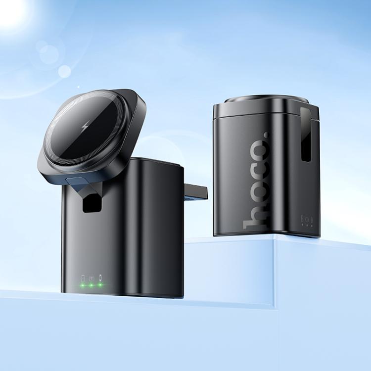 hoco CQ20 Clever 3 in 1 Desktop Folding Wireless Fast Charger(Black) hoco CQ20 Clever 3 in 1 Desktop Folding Wireless Fast Charger(Black)