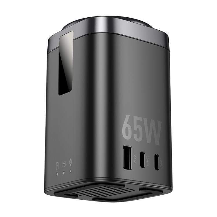 hoco CQ20A Clever PD 65W 6 in 1 Desktop Wireless Fast Charger, US Plug(Black) hoco CQ20A Clever PD 65W 6 in 1 Desktop Wireless Fast Charger, US Plug(Black)