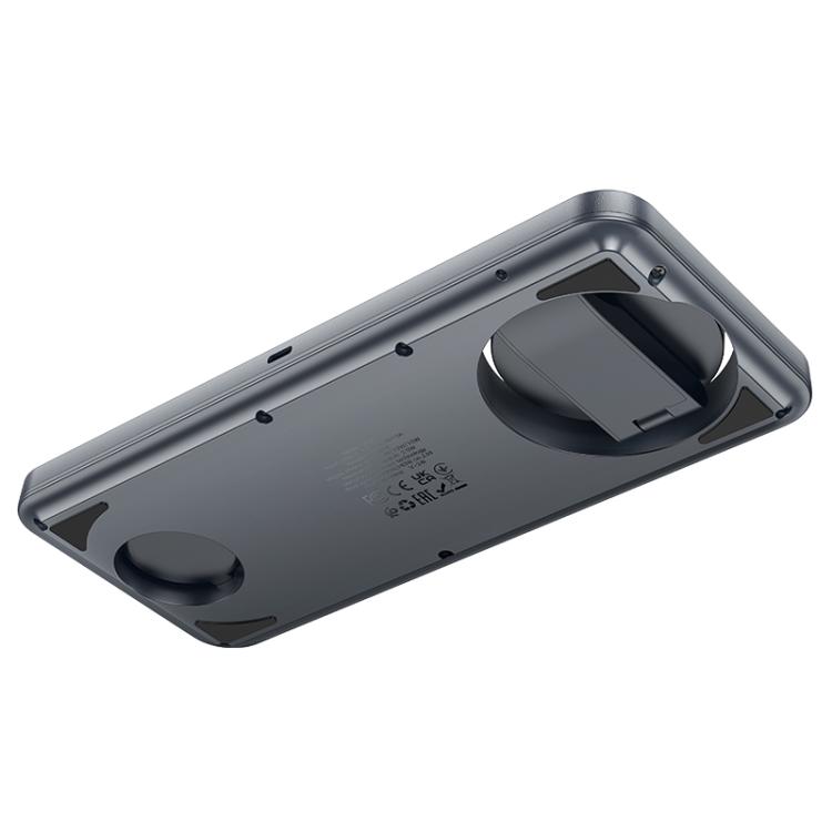 hoco CQ22 Outstanding 3 in 1 Desktop Folding Magnetic Wireless Fast Charger(Grey) hoco CQ22 Outstanding 3 in 1 Desktop Folding Magnetic Wireless Fast Charger(Grey)