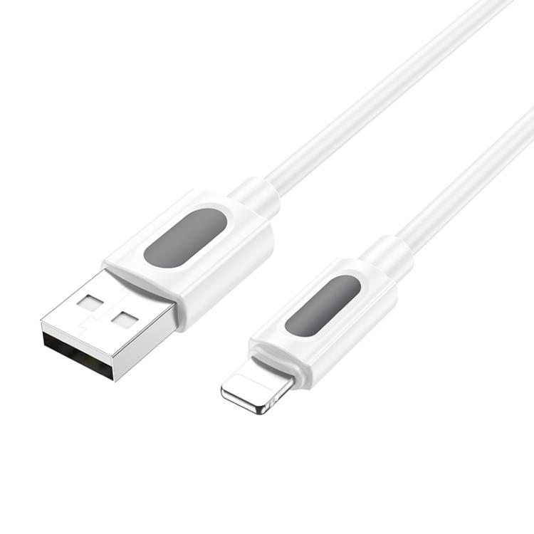 Borofone BX114 Structure 2.4A USB to 8 Pin Charging Data Cable, Length: 1m(Black) Borofone BX114 Structure 2.4A USB to 8 Pin Charging Data Cable, Length: 1m(Black)