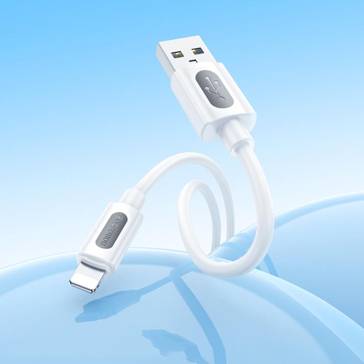 Borofone BX114 Structure 2.4A USB to 8 Pin Charging Data Cable, Length: 1m(Black) Borofone BX114 Structure 2.4A USB to 8 Pin Charging Data Cable, Length: 1m(Black)