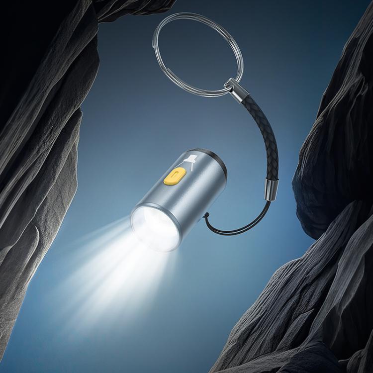 hoco UA38A USB-C / Type-C to LED Light Portable Metal Adapter with Night Light Shade(Gold) - B5