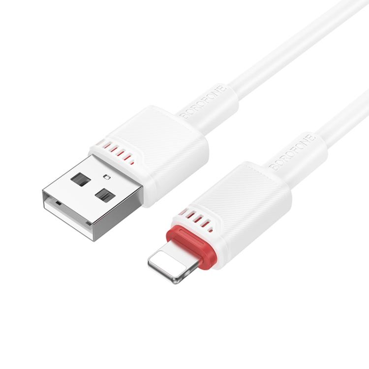 Borofone BX110 Beneficio 2.4A USB to 8 Pin Charging Data Cable, Length: 1m(Black) Borofone BX110 Beneficio 2.4A USB to 8 Pin Charging Data Cable, Length: 1m(Black)