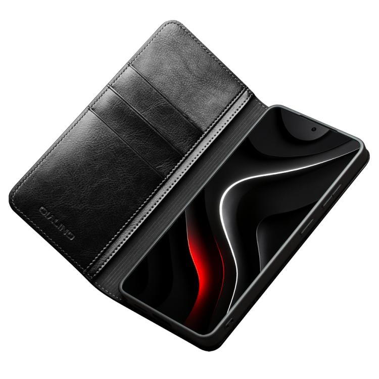 For Samsung Galaxy S26 Ultra 5G QIALINO Genuine Leather Phone Case(Black)