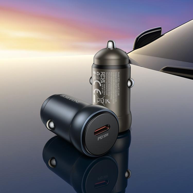 BOROFONE BZ32 Fresh PD30W Type-C Car Charger(Gold) BOROFONE BZ32 Fresh PD30W Type-C Car Charger(Gold)