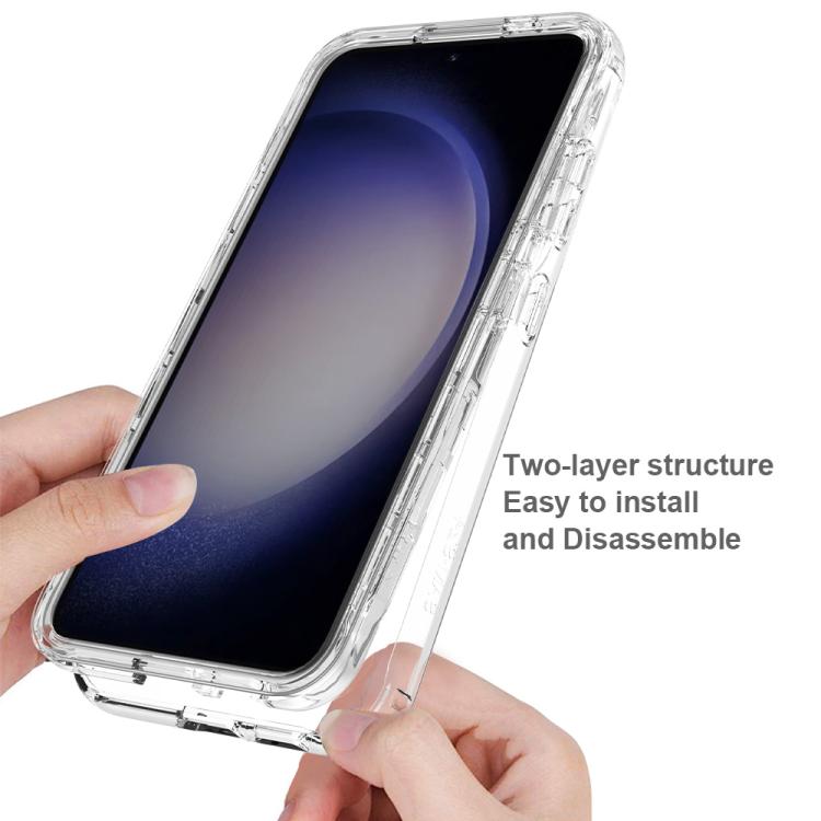 For Samsung Galaxy S24 5G Shockproof Clear Gradient PC + TPU Phone Case(Red) For Samsung Galaxy S24 5G Shockproof Clear Gradient PC + TPU Phone Case(Red)