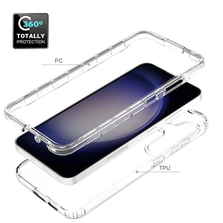 For Samsung Galaxy S24 5G Shockproof Clear Gradient PC + TPU Phone Case(Red) For Samsung Galaxy S24 5G Shockproof Clear Gradient PC + TPU Phone Case(Red)