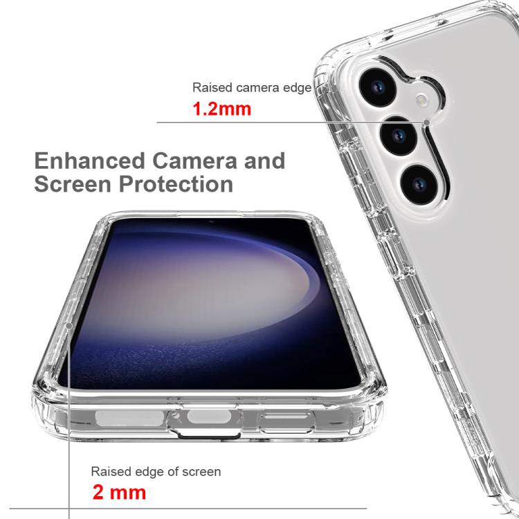 For Samsung Galaxy S24 5G Shockproof Clear Gradient PC + TPU Phone Case(Red) For Samsung Galaxy S24 5G Shockproof Clear Gradient PC + TPU Phone Case(Red)