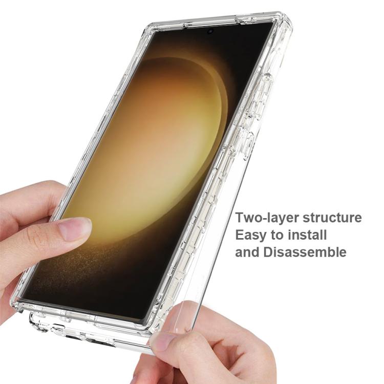 For Samsung Galaxy S24 Ultra 5G Shockproof Clear Gradient PC + TPU Phone Case(Black) For Samsung Galaxy S24 Ultra 5G Shockproof Clear Gradient PC + TPU Phone Case(Black)