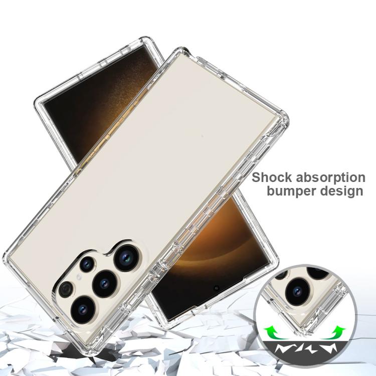 For Samsung Galaxy S24 Ultra 5G Shockproof Clear Gradient PC + TPU Phone Case(Black) For Samsung Galaxy S24 Ultra 5G Shockproof Clear Gradient PC + TPU Phone Case(Black)