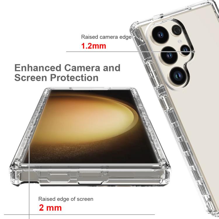 For Samsung Galaxy S24 Ultra 5G Shockproof Clear Gradient PC + TPU Phone Case(Black) For Samsung Galaxy S24 Ultra 5G Shockproof Clear Gradient PC + TPU Phone Case(Black)