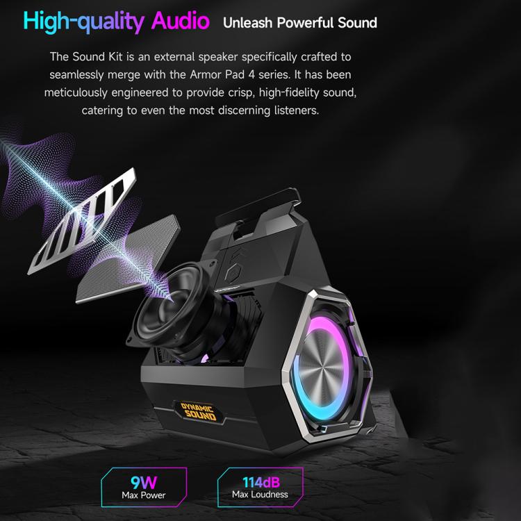 Ulefone Portable Holder Wireless Bluetooth Speaker for Ulefone Armor Pad 4 / 4 Ultra(Black) Ulefone Portable Holder Wireless Bluetooth Speaker for Ulefone Armor Pad 4 / 4 Ultra(Black)