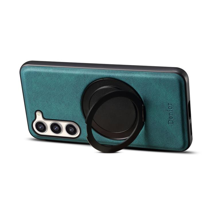 For Samsung Galaxy S23+ 5G Denior A14 Skin Feel Rotating Holder MagSafe Phone Case(Blue) For Samsung Galaxy S23+ 5G Denior A14 Skin Feel Rotating Holder MagSafe Phone Case(Blue)