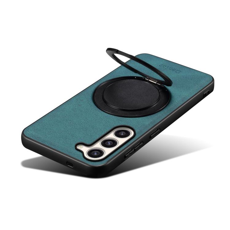 For Samsung Galaxy S23+ 5G Denior A14 Skin Feel Rotating Holder MagSafe Phone Case(Blue) For Samsung Galaxy S23+ 5G Denior A14 Skin Feel Rotating Holder MagSafe Phone Case(Blue)
