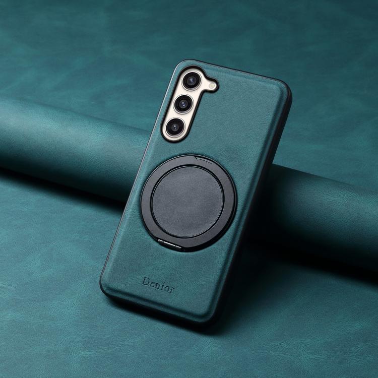 For Samsung Galaxy S23+ 5G Denior A14 Skin Feel Rotating Holder MagSafe Phone Case(Blue) For Samsung Galaxy S23+ 5G Denior A14 Skin Feel Rotating Holder MagSafe Phone Case(Blue)
