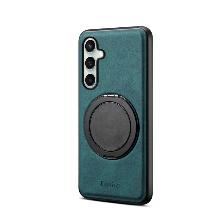 For Samsung Galaxy S24 FE 5G Denior A14 Skin Feel Rotating Holder MagSafe Phone Case(Blue) For Samsung Galaxy S24 FE 5G Denior A14 Skin Feel Rotating Holder MagSafe Phone Case(Blue)