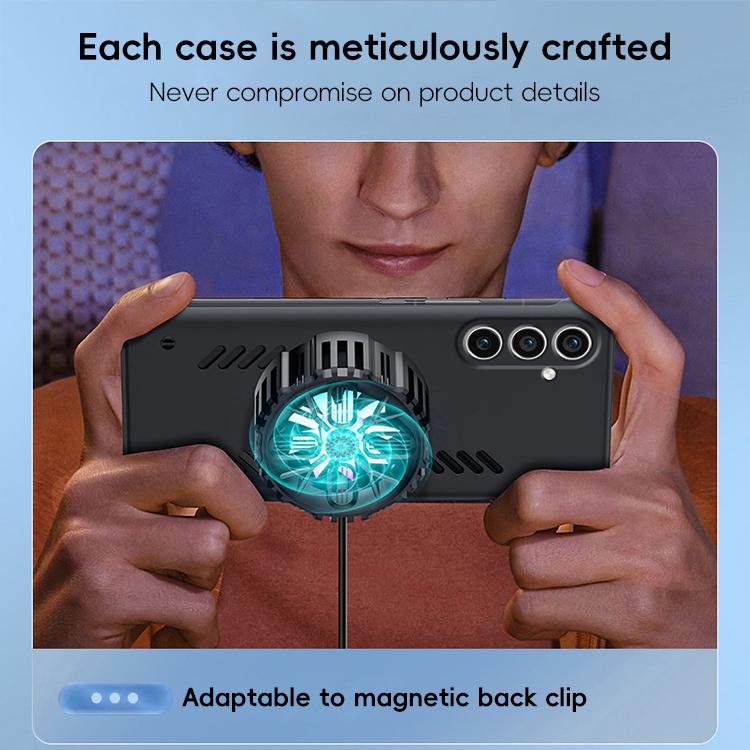 For Samsung Galaxy S25+ 5G All-inclusive Lens Frameless Graphene Cooling Phone Case(Navy Blue) For Samsung Galaxy S25+ 5G All-inclusive Lens Frameless Graphene Cooling Phone Case(Navy Blue)