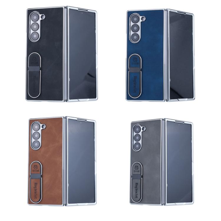For Samsung Galaxy Z Fold5 Invisible Stand Design Fold Phone Case(Black) For Samsung Galaxy Z Fold5 Invisible Stand Design Fold Phone Case(Black)