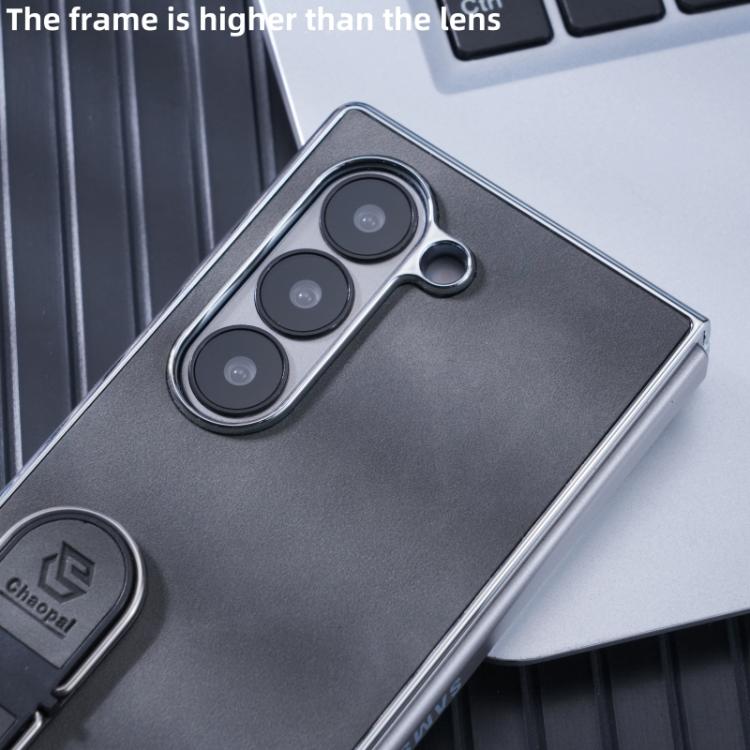 For Samsung Galaxy Z Fold5 Invisible Stand Design Fold Phone Case(Black) For Samsung Galaxy Z Fold5 Invisible Stand Design Fold Phone Case(Black)