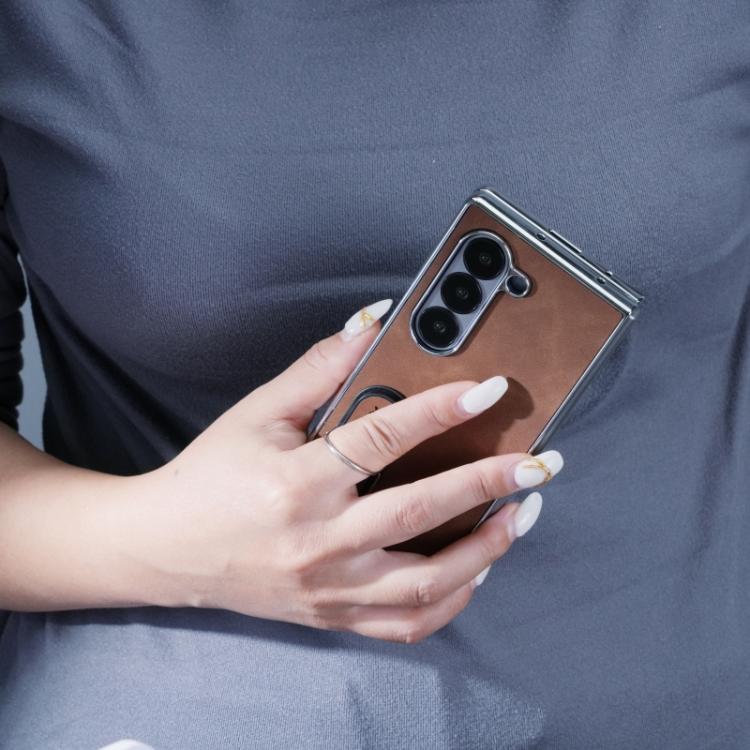 For Samsung Galaxy Z Fold5 Invisible Stand Design Fold Phone Case(Black) For Samsung Galaxy Z Fold5 Invisible Stand Design Fold Phone Case(Black)