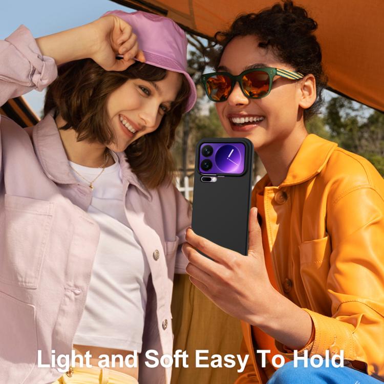 For Xiaomi 17 Pro Shockproof Silicone Magsafe Phone Case(Black)