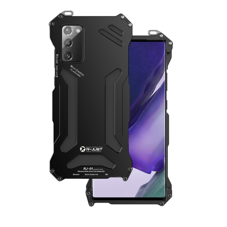 For Samsung Galaxy Note 20 R-JUST Shockproof Armor Metal Protective Case(Black) For Samsung Galaxy Note 20 R-JUST Shockproof Armor Metal Protective Case(Black)