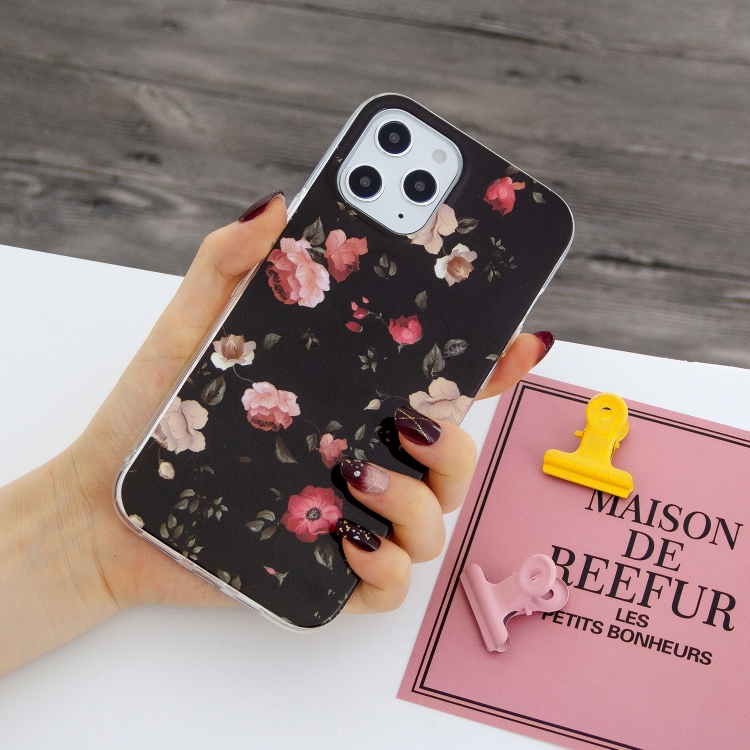 Sunsky For Iphone 12 12 Pro Luminous Tpu Soft Protective Case Rose