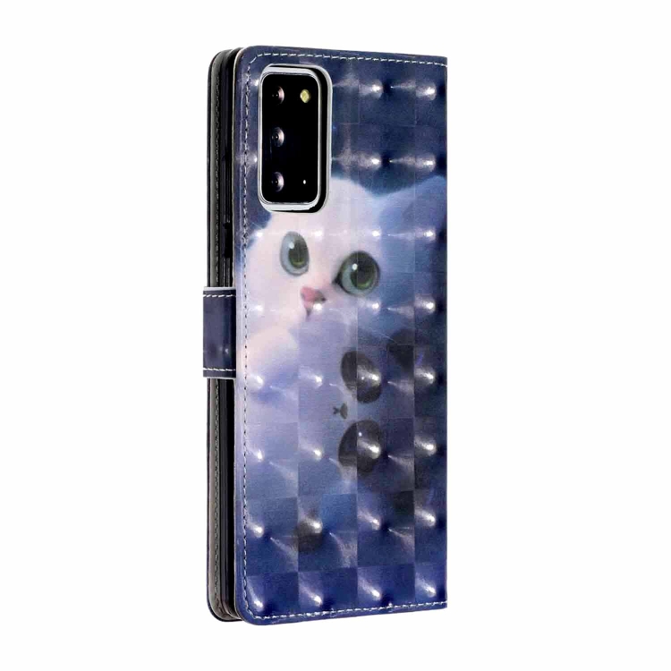 For Samsung Galaxy Note20 3D Painting Horizontal Flip Leather Case with Holder & Card Slot & Wallet & Hand Strap(Lovely Cat) For Samsung Galaxy Note20 3D Painting Horizontal Flip Leather Case with Holder & Card Slot & Wallet & Hand Strap(Lovely Cat)