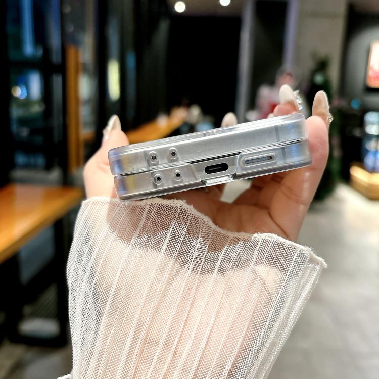 For Samsung Galaxy Z Flip5 5G Transparent Edge PC Folding Phone Case(Northern Lights)