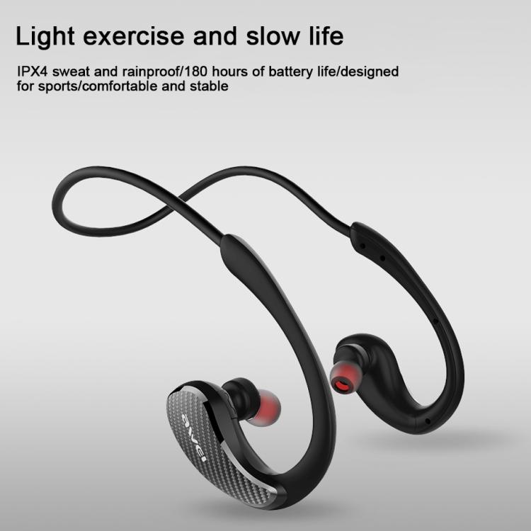 awei A881BL Neckband IPX4 Waterproof NFC Bluetooth Wireless Sport Earphones(Black) awei A881BL Neckband IPX4 Waterproof NFC Bluetooth Wireless Sport Earphones(Black)
