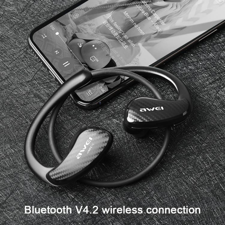 awei A881BL Neckband IPX4 Waterproof NFC Bluetooth Wireless Sport Earphones(Black) awei A881BL Neckband IPX4 Waterproof NFC Bluetooth Wireless Sport Earphones(Black)