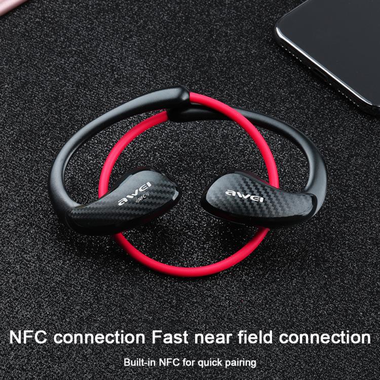awei A881BL Neckband IPX4 Waterproof NFC Bluetooth Wireless Sport Earphones(Black) awei A881BL Neckband IPX4 Waterproof NFC Bluetooth Wireless Sport Earphones(Black)