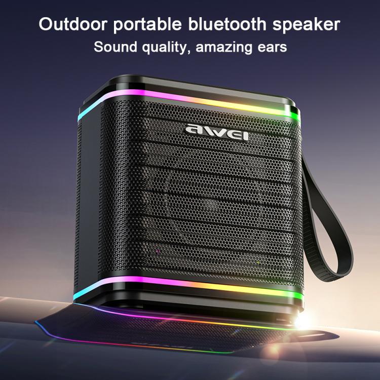 awei KA3 15W Portable Bluetooth Speaker with RGB Light(Black) awei KA3 15W Portable Bluetooth Speaker with RGB Light(Black)