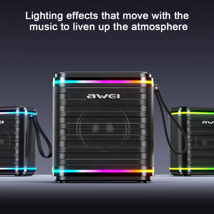 awei KA3 15W Portable Bluetooth Speaker with RGB Light(Black) awei KA3 15W Portable Bluetooth Speaker with RGB Light(Black)