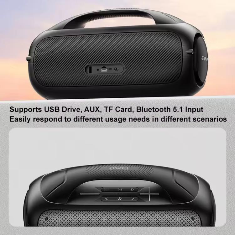 awei Y886 Portable TWS Bluetooth Speaker with Microphone(Black) awei Y886 Portable TWS Bluetooth Speaker with Microphone(Black)